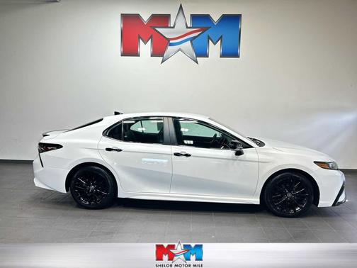 White 2022 Toyota Camry Nightshade Edition Hybrid