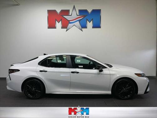 White 2022 Toyota Camry Nightshade Edition Hybrid