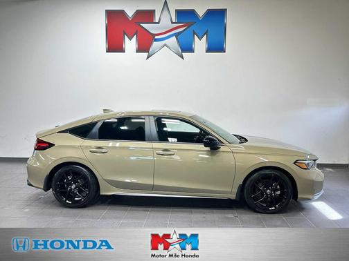 Sand Dune Pearl 2025 Honda Civic Hybrid Sport