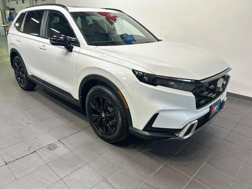 Platinum White Pearl 2026 Honda CR-V Hybrid Sport Touring AWD