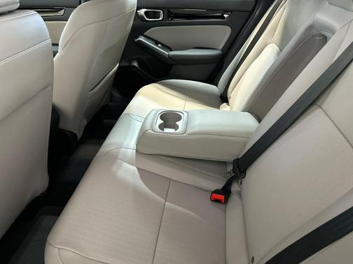 Platinum White Pearl 2025 Honda Civic Hybrid Sport Touring
