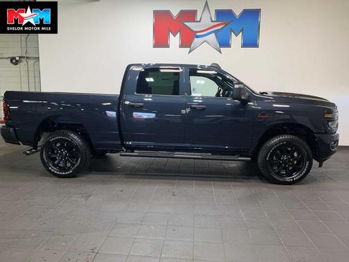Forged Blue Metallic 2026 RAM 2500 Black Express Crew Cab 4x4 6'4' Box