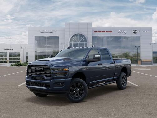 Forged Blue Metallic 2026 RAM 2500 Black Express Crew Cab 4x4 6'4' Box