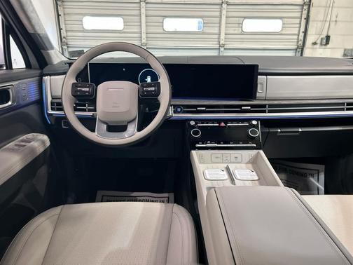 Serenity White 2026 Hyundai SANTA FE HEV Calligraphy