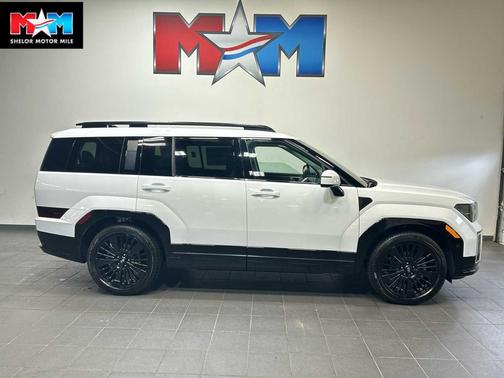 Serenity White 2026 Hyundai SANTA FE HEV Calligraphy