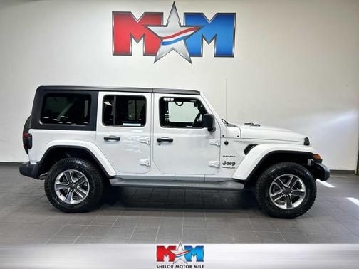 Bright White Clearcoat 2020 Jeep Wrangler Unlimited Sahara