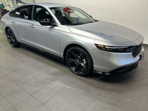 Solar Silver Metallic 2026 Honda Accord Hybrid Sport-L