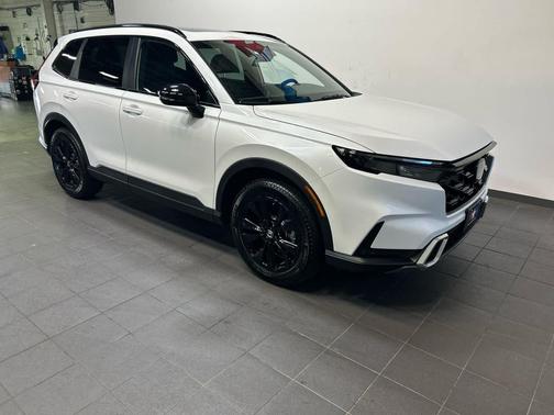 Platinum White Pearl 2026 Honda CR-V Hybrid Sport Touring AWD