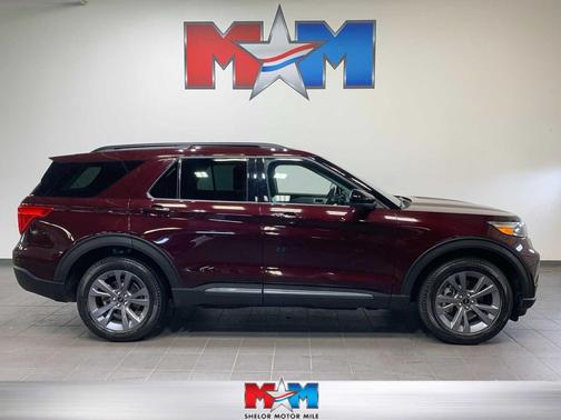 Jewel Red Metallic Tinted Clearcoat 2023 Ford Explorer XLT
