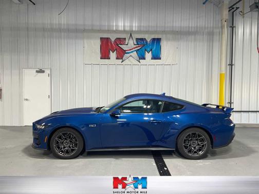 Atlas Blue Metallic 2024 Ford Mustang GT Premium