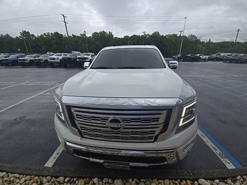 Pearl White Tricoat 2024 Nissan Titan Platinum Reserve