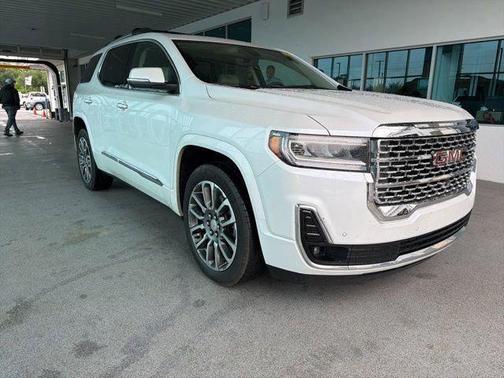 White Frost Tricoat 2023 GMC Acadia Denali