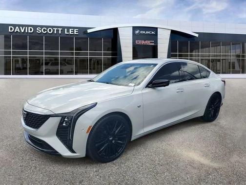 Crystal White Tricoat 2025 Cadillac CT5 Premium Luxury