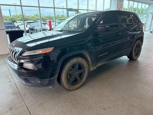 Diamond Black Crystal Pearlcoat 2017 Jeep Cherokee Sport