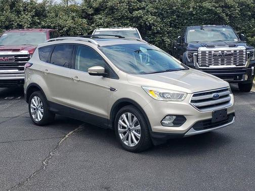 White Gold Metallic 2017 Ford Escape Titanium