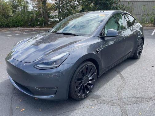 Gray 2023 Tesla Model Y Performance Dual Motor All-Wheel Drive