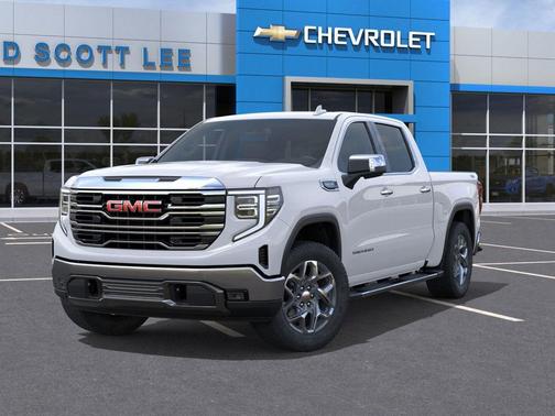 Glacier White Tricoat 2026 GMC Sierra 1500 SLT