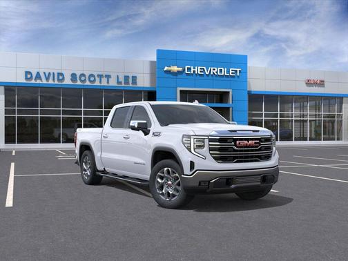 Glacier White Tricoat 2026 GMC Sierra 1500 SLT