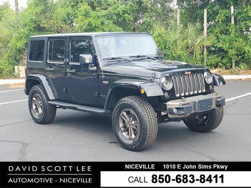 Black Clearcoat 2017 Jeep Wrangler Unlimited 75th Anniversary Edition 4x4