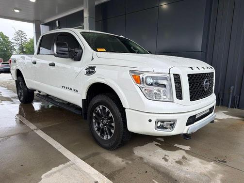 Pearl White 2019 Nissan Titan XD PRO-4X