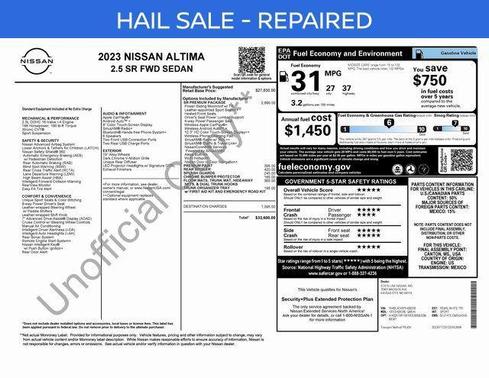 2023 Nissan Altima SR FWD