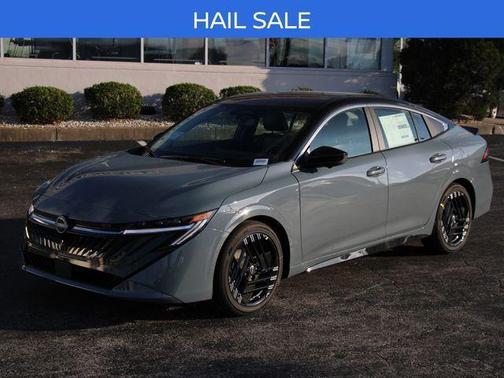 Atlantic Gray Metallic/Super Black 2026 Nissan Sentra SR