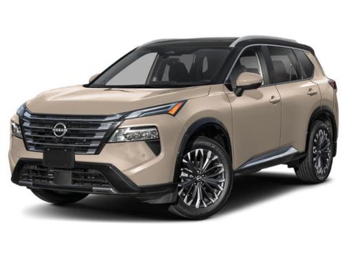 Everest White Pearl/Super Black 2026 Nissan Rogue Platinum