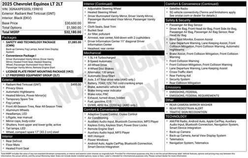 2025 Chevrolet Equinox 1LT