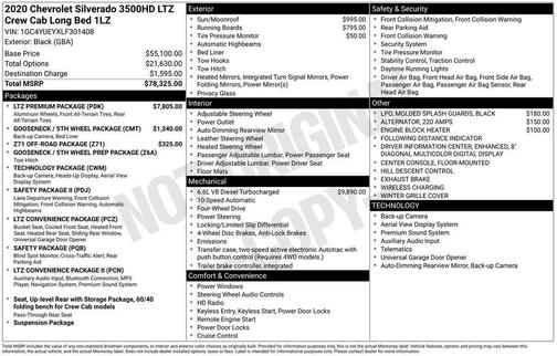 2020 Chevrolet Silverado 3500 LTZ