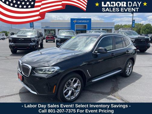Jet Black 2023 BMW X3 xDrive30i
