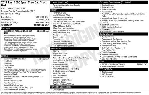 2019 RAM 1500 Rebel