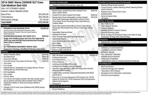 2016 GMC Sierra 2500 SLT