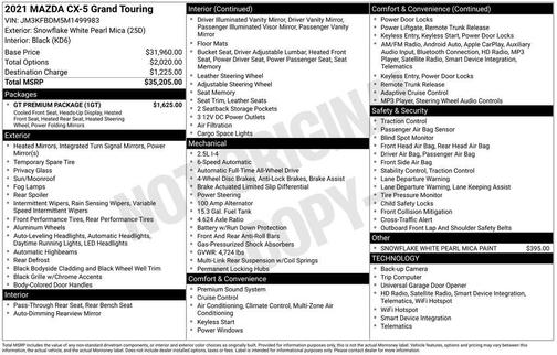 2021 Mazda CX-5 Grand Touring