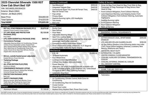 2025 Chevrolet Silverado 1500 RST