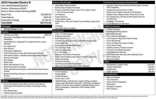 2025 Hyundai ELANTRA N Base