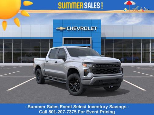 Sterling Gray Metallic 2026 Chevrolet Silverado 1500 Custom