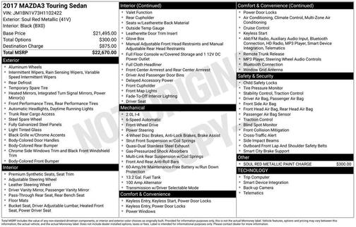 2017 Mazda Mazda3 Touring