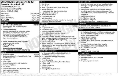 2025 Chevrolet Silverado 1500 RST