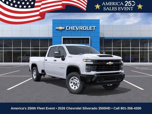 Summit White 2026 Chevrolet Silverado 3500 WT