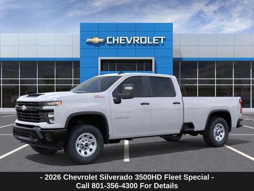 Summit White 2026 Chevrolet Silverado 3500 WT