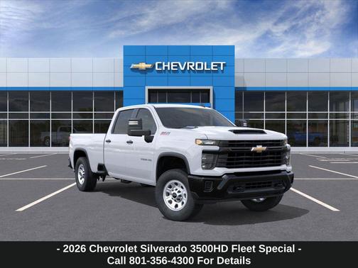 Summit White 2026 Chevrolet Silverado 3500 WT