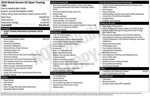 2024 Buick Encore GX Sport Touring