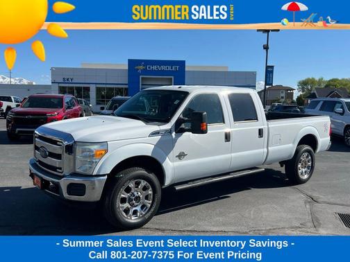 White Platinum Metallic Tri-Coat 2015 Ford F-350 XLT