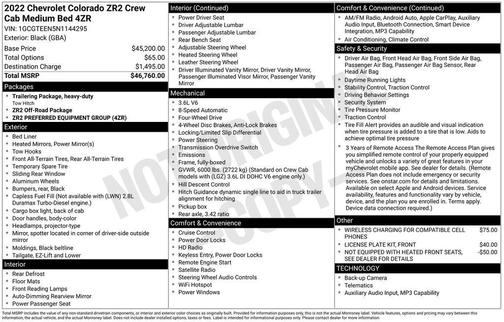 2022 Chevrolet Colorado ZR2