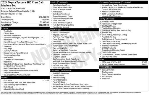 2024 Toyota Tacoma SR5