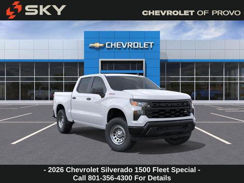 Summit White 2026 Chevrolet Silverado 1500 Base