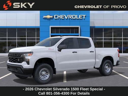 Summit White 2026 Chevrolet Silverado 1500 Base