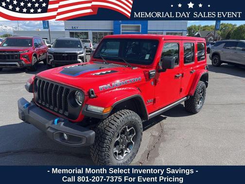 Firecracker Red Clearcoat 2023 Jeep Wrangler 4xe Rubicon