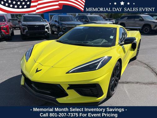 Accelerate Yellow Metallic 2024 Chevrolet Corvette 1LT RWD