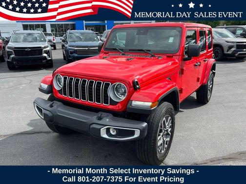 Firecracker Red Clearcoat 2025 Jeep Wrangler 4-Door Sahara 4x4